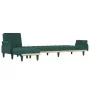 Sofá cama en forma de L terciopelo verde oscuro 271x140x70 cm de , Sofás - Ref: Foro24-3157278, Precio: 472,53 €, Descuento: %