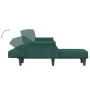 Sofá cama en forma de L terciopelo verde oscuro 271x140x70 cm de , Sofás - Ref: Foro24-3157278, Precio: 472,53 €, Descuento: %