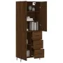 Aparador alto madera contrachapada marrón roble 69,5x34x180 cm by , Sideboards - Ref: Foro24-3195922, Price: 160,35 €, Discou...