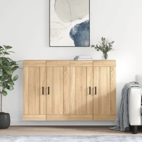 Armarios de pared 2 uds madera de ingeniería roble Sonoma by , Sideboards - Ref: Foro24-3198028, Price: 143,34 €, Discount: %