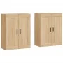 Armarios de pared 2 uds madera de ingeniería roble Sonoma by , Sideboards - Ref: Foro24-3198028, Price: 143,34 €, Discount: %