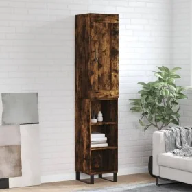 Aparador de madera contrachapada roble ahumado 34,5x34x180 cm von , Sideboards - Ref: Foro24-3200350, Preis: 90,88 €, Rabatt: %