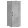 Aparador de madera contrachapada gris hormigón 34,5x34x180 cm by , Sideboards - Ref: Foro24-3200325, Price: 89,42 €, Discount: %