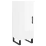 Aparador alto madera contrachapada blanco brillo 34,5x34x180 cm by , Sideboards - Ref: Foro24-3199515, Price: 115,29 €, Disco...