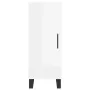 Aparador alto madera contrachapada blanco brillo 34,5x34x180 cm by , Sideboards - Ref: Foro24-3199515, Price: 115,29 €, Disco...