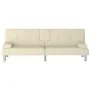 Sofá cama con portavasos cuero sintético color crema by , Sofas - Ref: Foro24-351927, Price: 313,87 €, Discount: %