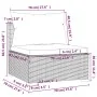 Sofá de 4 plazas con cojines ratán sintético negro de , Conjuntos de jardín - Ref: Foro24-317497, Precio: 462,40 €, Descuento: %
