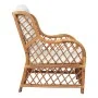 Sofá con cojín ratán natural y lino marrón claro by , Sofas - Ref: Foro24-325471, Price: 274,79 €, Discount: %
