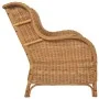 Sofá con cojín ratán natural y lino marrón claro by , Sofas - Ref: Foro24-325465, Price: 316,72 €, Discount: %