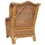 Sofá con cojín ratán natural y lino marrón claro by , Sofas - Ref: Foro24-325465, Price: 316,72 €, Discount: %