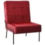 Silla de relajación de terciopelo color vino tinto 65x79x87 cm de , Sillas - Ref: Foro24-325775, Precio: 147,28 €, Descuento: %