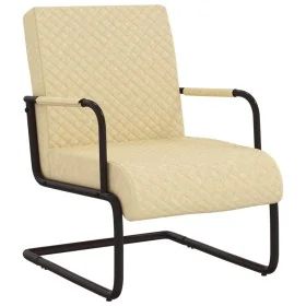 Silla voladiza cuero sintético crema by , Armchairs - Ref: Foro24-325782, Price: 196,17 €, Discount: %