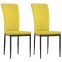 Sillas de comedor 2 uds terciopelo amarillo mostaza de , Sillas de comedor - Ref: Foro24-326100, Precio: 95,92 €, Descuento: %