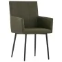 Sillas de comedor con reposabrazos 2 unidades tela marrón de , Sillas de comedor - Ref: Foro24-281843, Precio: 169,92 €, Desc...