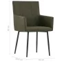 Sillas de comedor con reposabrazos 2 unidades tela marrón de , Sillas de comedor - Ref: Foro24-281843, Precio: 169,92 €, Desc...