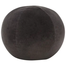 Puf de terciopelo de algodón gris antracita 50x35 cm de , Otomanas - Ref: Foro24-284037, Precio: 65,75 €, Descuento: %