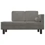 Sofá diván con cojines y cojín de cabeza terciopelo gris claro by , Sofas - Ref: Foro24-340703, Price: 142,65 €, Discount: %