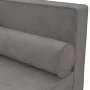 Sofá diván con cojines y cojín de cabeza terciopelo gris claro by , Sofas - Ref: Foro24-340703, Price: 142,65 €, Discount: %