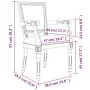 Silla de comedor de lino de , Sillas de comedor - Ref: Foro24-344494, Precio: 228,56 €, Descuento: %
