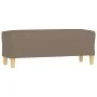Banco de tela gris taupe 100x35x41 cm de , Bancos - Ref: Foro24-349382, Precio: 57,84 €, Descuento: %