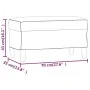 Banco de tela gris oscuro 70x35x41 cm de , Bancos - Ref: Foro24-349368, Precio: 52,84 €, Descuento: %
