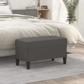 Banco de cuero sintético gris 70x35x41 cm by , Banks - Ref: Foro24-349394, Price: 56,79 €, Discount: %