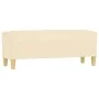 Banco de tela color crema 100x35x41 cm de , Bancos - Ref: Foro24-349377, Precio: 59,41 €, Descuento: %