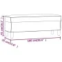 Banco de tela color crema 100x35x41 cm de , Bancos - Ref: Foro24-349377, Precio: 59,41 €, Descuento: %