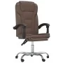 Silla de oficina reclinable cuero sintético marrón de , Sillas de oficina - Ref: Foro24-349698, Precio: 113,29 €, Descuento: %
