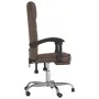 Silla de oficina reclinable cuero sintético marrón de , Sillas de oficina - Ref: Foro24-349698, Precio: 113,29 €, Descuento: %