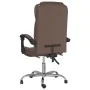 Silla de oficina reclinable cuero sintético marrón de , Sillas de oficina - Ref: Foro24-349698, Precio: 113,29 €, Descuento: %