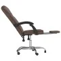 Silla de oficina reclinable cuero sintético marrón de , Sillas de oficina - Ref: Foro24-349698, Precio: 113,29 €, Descuento: %