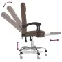 Silla de oficina reclinable cuero sintético marrón de , Sillas de oficina - Ref: Foro24-349698, Precio: 113,29 €, Descuento: %