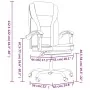 Silla de oficina reclinable cuero sintético marrón de , Sillas de oficina - Ref: Foro24-349698, Precio: 113,29 €, Descuento: %