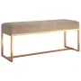 Banco de terciopelo beige 110x36x45 cm von , Bänke für Hallen und Lager - Ref: Foro24-350604, Preis: 130,24 €, Rabatt: %