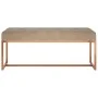 Banco de terciopelo beige 110x36x45 cm von , Bänke für Hallen und Lager - Ref: Foro24-350604, Preis: 130,24 €, Rabatt: %