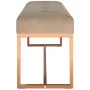 Banco de terciopelo beige 110x36x45 cm von , Bänke für Hallen und Lager - Ref: Foro24-350604, Preis: 130,24 €, Rabatt: %