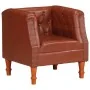 Sillón de cuero auténtico marrón by , Armchairs - Ref: Foro24-286589, Price: 283,21 €, Discount: %