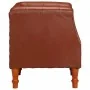 Sillón de cuero auténtico marrón by , Armchairs - Ref: Foro24-286589, Price: 283,21 €, Discount: %