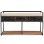 Banco de almacenamiento con cojín 107,5x34,5x59 cm de , Bancos para recibidores y almacenamiento - Ref: Foro24-245461, Precio...