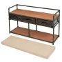Banco de almacenamiento con cojín 107,5x34,5x59 cm de , Bancos para recibidores y almacenamiento - Ref: Foro24-245461, Precio...