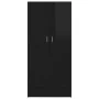 Armario madera contrachapada negro brillante 82,5x51,5x180 cm de , Armarios roperos - Ref: Foro24-803441, Precio: 181,66 €, D...