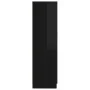 Armario madera contrachapada negro brillante 82,5x51,5x180 cm de , Armarios roperos - Ref: Foro24-803441, Precio: 181,66 €, D...
