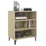 Aparador de madera contrachapada color roble Sonoma 57x35x70 cm by , Sideboards - Ref: Foro24-806061, Price: 45,67 €, Discoun...