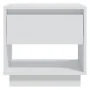 Mesita de noche madera contrachapada blanco 45x34x44 cm de , Mesitas de noche - Ref: Foro24-809512, Precio: 42,33 €, Descuent...
