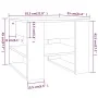 Mesa de centro madera de ingeniería roble Sonoma 55,5x55x45 cm von , Couchtisch - Ref: Foro24-810911, Preis: 53,74 €, Rabatt: %