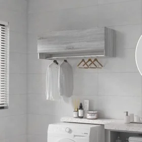 Armario madera contrachapada gris Sonoma 100x32,5x35 cm de , Armarios roperos - Ref: Foro24-815214, Precio: 55,54 €, Descuent...