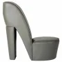 Butaca con forma de zapato de tacón cuero sintético gris de , Sillones - Ref: Foro24-248651, Precio: 176,44 €, Descuento: %