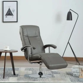 Sillón de TV de cuero sintético gris de , Sillones - Ref: Foro24-248588, Precio: 245,03 €, Descuento: %