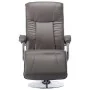 Sillón de TV de cuero sintético gris de , Sillones - Ref: Foro24-248588, Precio: 245,03 €, Descuento: %